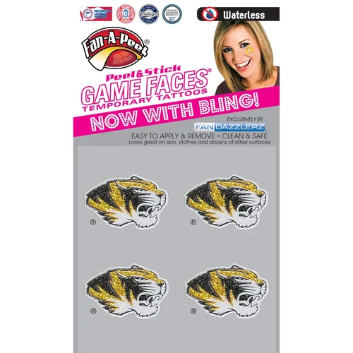 Miniatura 71 de Fan-A-Peel Tatuajes temporales sin agua del estado de Florida, hipoalergénicos, para despegar y pegar, tatuajes temporales impermeables, con Florida