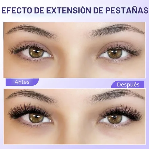 Miniatura 3 de Extensiones de pestañas Pawotence, racimos de pestañas 40D, 280 unidades, extensiones de pestañas en racimo de 9-16mm, mezcla de racimos