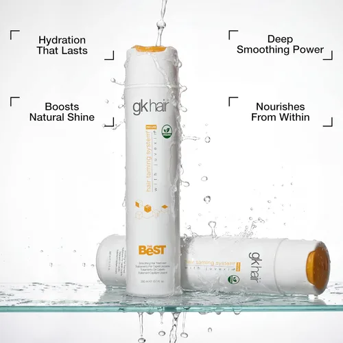 Miniatura 8 de GK HAIR El Mejor Tratamiento de Queratina Alisador Profesional Brazilian Blowout Complex para Cabello Sedoso y Suave Sin Frizz Alisado Temporal