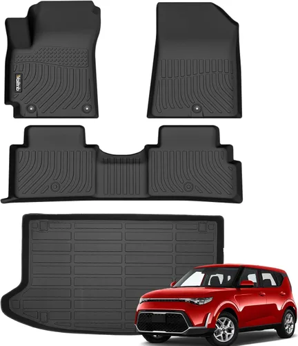 Miniatura 139 de Tapetes de piso para todo clima y forro de carga con respaldo para Chevrolet Suburban de 7 asientos 2021-2025 / GMC Yukon XL de 7 asientos
