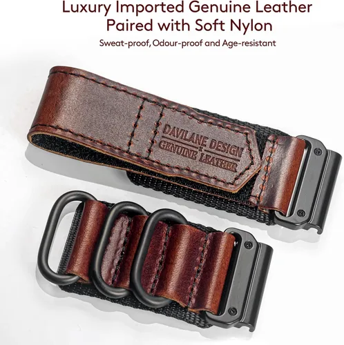 Miniatura 5 de Compatible With Garmin Watch Band, Leather Watch Band Sports Strap For