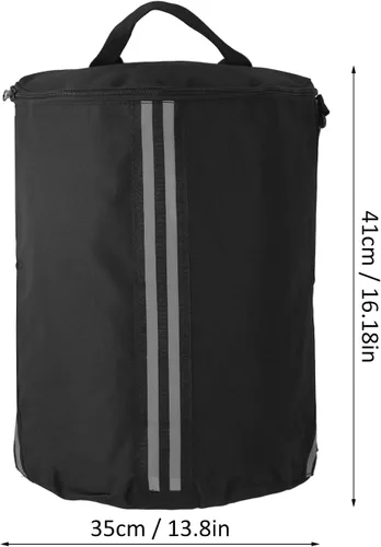 Miniatura 7 de Bolsa enfriadora de cubierta, antidesgaste, duradera, de gran capacidad, bolsa de almacenamiento de malla portátil con cuatro ganchos para alimentos