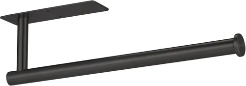 Toallero de papel para debajo del gabinete, barra de toalla de papel para cocina, montaje en pared, autoadhesivo o perforación, acero inoxidable 304