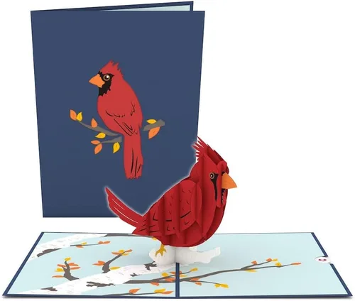 Miniatura 10 de Lovepop Lupine - Tarjeta emergente de colibrí – Tarjetas de felicitación emergentes de colibrí – Tarjeta de cumpleaños 3D – 5 x 7 pulgadas – Sobre