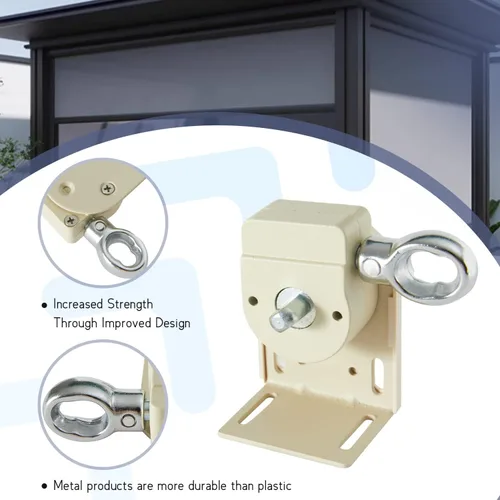 Miniatura 6 de Kit elástico + soporte inalámbrico, accesorios de instalación de repuesto universales para sombrilla de interior/exterior y persianas enrollables