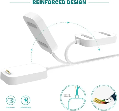 Miniatura 3 de TUSITA Base de carga compatible con Verizon Gizmo Watch 1, 2, 3, 1M, 2 unidades, accesorios para relojes inteligentes para niños