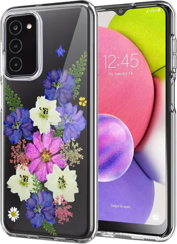 Miniatura 17 de Unov Funda diseñada para Galaxy A06 4G, funda transparente con [patrón antideslizante en relieve], protección delgada a prueba de golpes