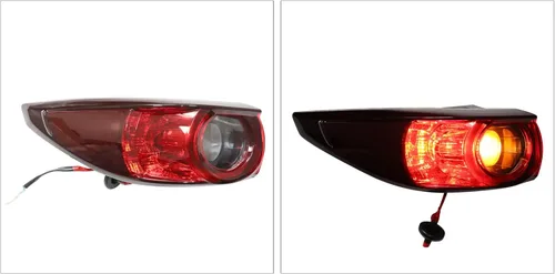 Miniatura 8 de Luz trasera compatible con Mazda Cx5 Cx-5 2017, 2018, 2019, 2020, 2021, 2021, luces traseras exteriores halógenas, lámparas de freno de lente
