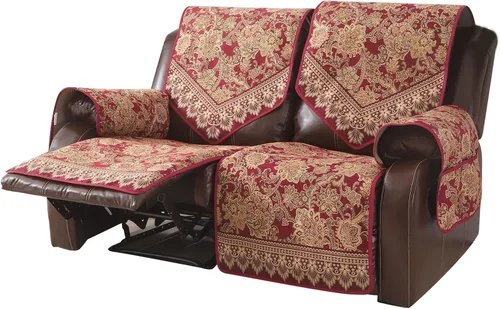Miniatura 11 de Fundas impermeables para sofá reclinable, fundas antideslizantes para sofá reclinable de 2 asientos, fundas de sofá reclinable de jacquard lavables