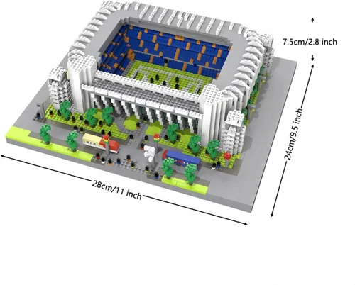 Miniatura 3 de Juegos de Bloques de Construcción Micro del Estadio de Fútbol de Barcelona, Juegos de Bloques de Construcción de Arquitectura de Mini Ladrillos
