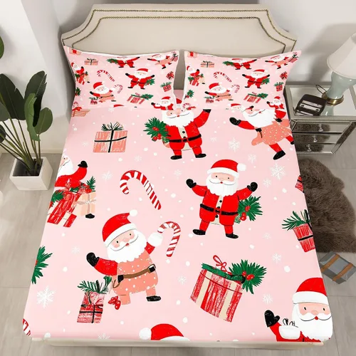 Miniatura 29 de Erosebridal Divertida sábana bajera ajustable de Halloween para niños, lindo juego de ropa de cama de calabaza fantasma, decoración de Halloween