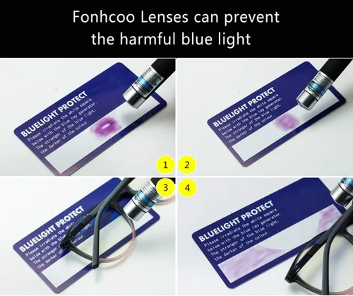 Miniatura 4 de FONHCOO Gafas de bloqueo de luz azul, antirayos azules, para juegos de computadora, ligeras, antirreflejos, antifatiga ocular