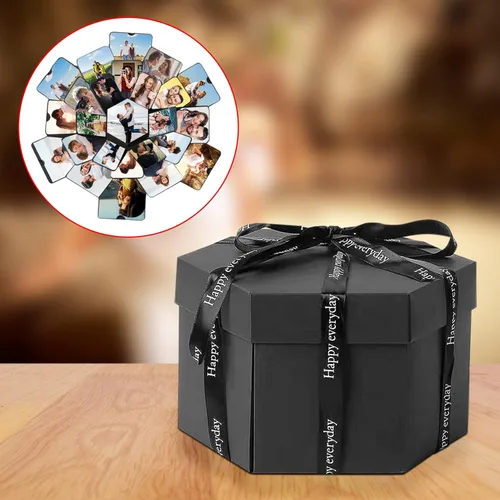 Miniatura 7 de Set de regalo explosivo, álbum de fotos DIY, caja sorpresa de amor explosiva, caja de regalo emergente creativa para parejas, día de la madre, boda