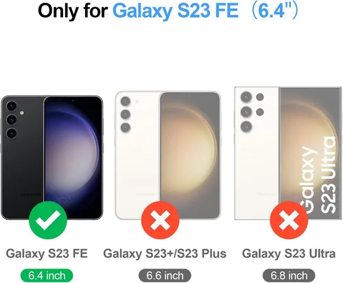 Miniatura 2 de Antsturdy Funda compatible con Samsung Galaxy S23 FE 5G con tarjetero para mujeres y hombres, funda de teléfono con bloqueo RFID, funda protectora