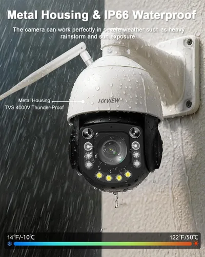 Miniatura 6 de Cámara de seguridad PTZ 4K para exteriores con zoom óptico de 50X, panorámica de 360° de alta velocidad e inclinación de 90°, cámara WiFi de 8MP