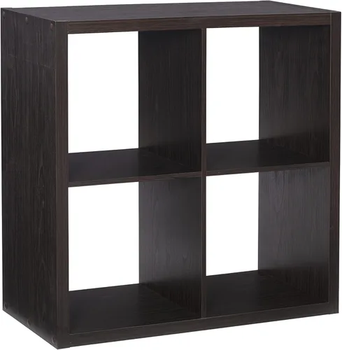 Linon Home Decor Linon Dawes 4 gabinetes de almacenamiento de cubos de café expreso