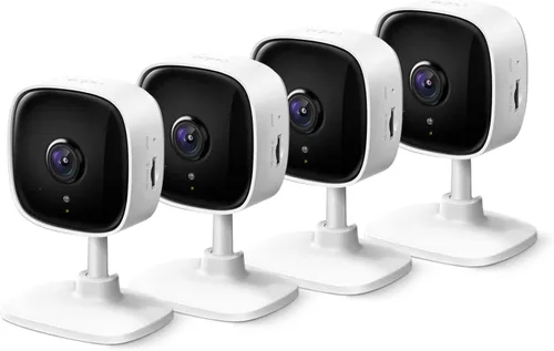 Tapo TP-Link - Cámara de seguridad 2K para monitor de bebé, cámara para perros con detección de movimiento, sirena de audio bidireccional, visión
