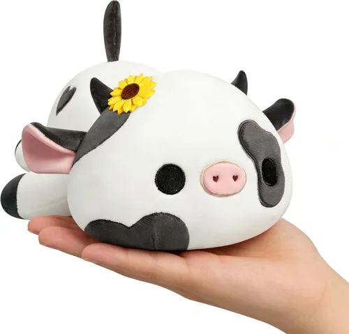 Miniatura 16 de Onsoyours Lindo peluche de vaca, suave peluche de aguacate amoroso, juguete de peluche esponjoso, almohada de aguacate, regalo para niños