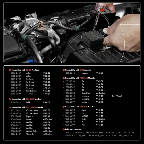 Miniatura 2 de A-Premium Sensor de flujo de aire masivo [5 pines] compatible con Chevy y GMC, Pontiac, Buick, Cadillac y Saturn, se adapta a Impala, Malibu