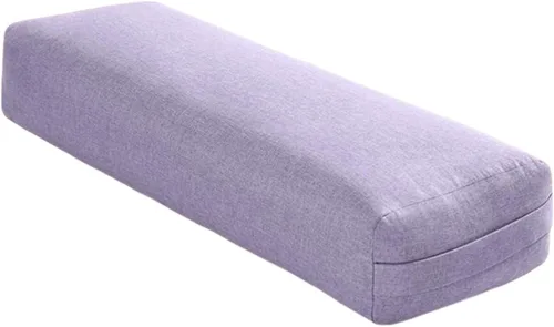 Miniatura 6 de Generic Cojín de apoyo prémium para yoga para mayor comodidad, almohada de meditación rectangular larga con asa de transporte