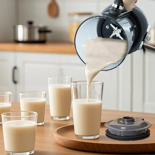 Miniatura 6 de Batidora caliente 10 en 1 para producir leche de nueces, 51 onzas de soja casera, almendra, avena, a base de plantas, para preparar alimentos