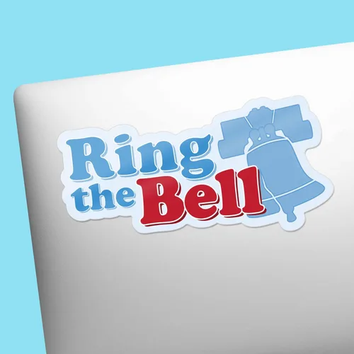 Miniatura 4 de Ring the Bell - Adhesivo para botella de agua Hydroflask, calcomanías de béisbol para laptop, regalos de los Phillies