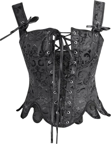 Corsé floral vintage para mujer, lindo chaleco bustier camisola sexy corte bodycon camiseta sin mangas Y2K Ojal Clubwear