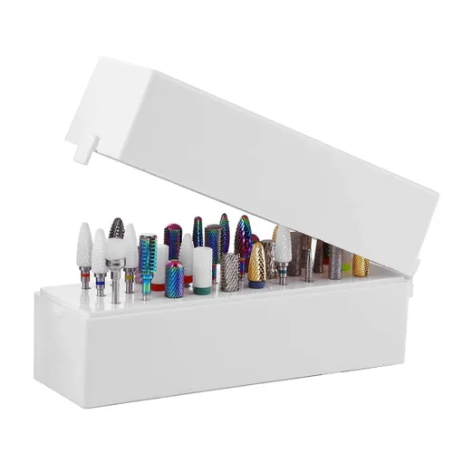 Miniatura 7 de Makartt Soporte de brocas para uñas a prueba de polvo Displayer Bundle con pieza de mano para taladro de uñas para máquina Up200