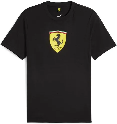 Miniatura 10 de PUMA Mens Scuderia Ferrari Race Tonal Shield Crew Neck Short Sleeve Casual Tops Casual