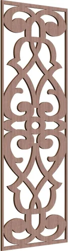 Miniatura 152 de 9 3/8"W x 24 3/8"H x 1/4"T Bellaire Decorativos Paneles de pared de madera calado, abedul