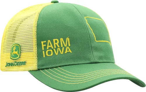Miniatura 61 de John Deere Gorra de béisbol con logotipo y malla trasera con contraste, para hombre