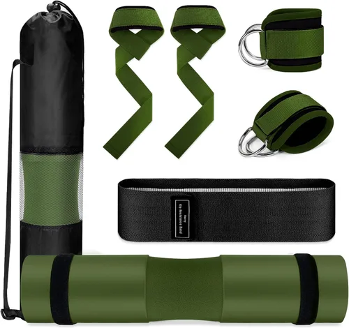Miniatura 9 de Juego de almohadillas de barra de gimnasio: almohadilla de empuje de cadera para sentadillas Levantamiento de pesas Accesorios de equipo de gimnasio