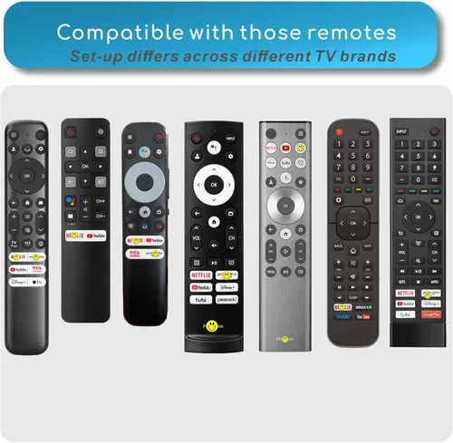 Miniatura 6 de Reemplazo para control remoto Insignia TV, compatible con Toshiba, Hisense, TCL Smart TV 2025, control remoto universal de TV para TCL Google