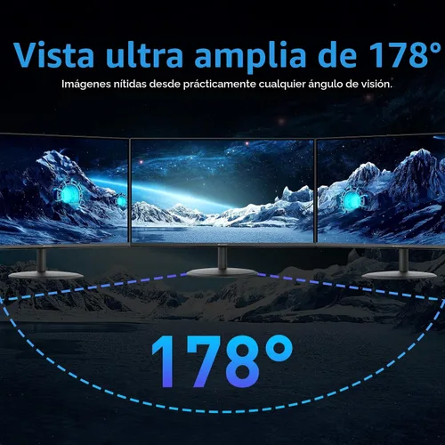 Miniatura 8 de SANSUI - Monitor de 22 Pulgadas 120Hz, Monitor de Computadora FHD con Relación de Contraste 4000:1 con Sincronización Adaptativa, HDR 100% sRGB