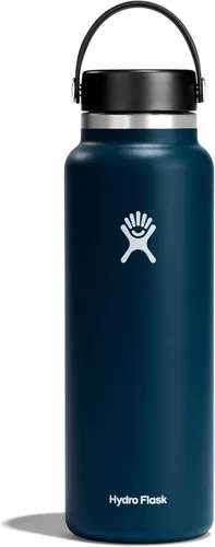 Miniatura 78 de Hydro Flask - Botella de agua de acero inoxidable aislada - Boca ancha con tapa flexible, sin derrame, a prueba de fugas y recargable de 40 oz Negro