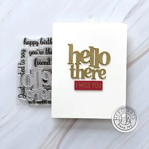 Miniatura 2 de Hero Arts DC284 Hello There Stamp & Cut