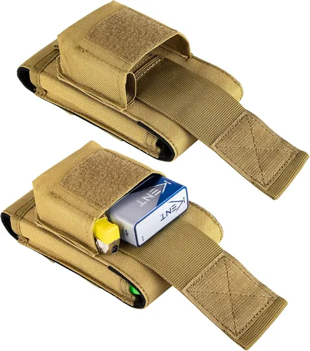 Miniatura 4 de Funda táctica Molle para teléfono, bolsa compacta para cinturón de cintura con funda para cigarrillos para iPhone 17 Pro Max/16 Pro Max/15 Pro