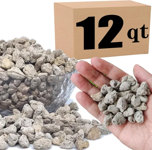 Piedra pómez hortícola para plantas tamizada profesional (12 cuartos de galón, 1/2 pulgada)