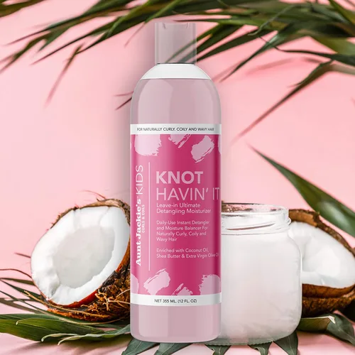 Miniatura 4 de Aunt Jackie's Kids Knot Havin' It - Hidratante desenredante definitivo para cabello naturalmente rizado, rizado y ondulado, 12 onzas
