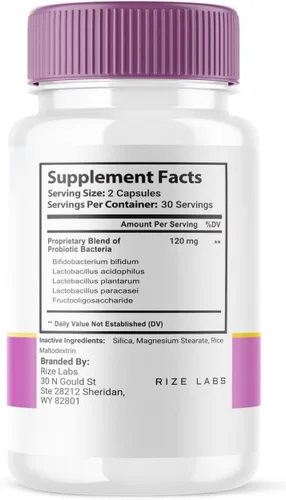 Miniatura 2 de Rize Labs - Cápsulas Neotonics para la piel y el intestino para el cuidado de la piel, probióticos esenciales, píldoras de suplementos de salud
