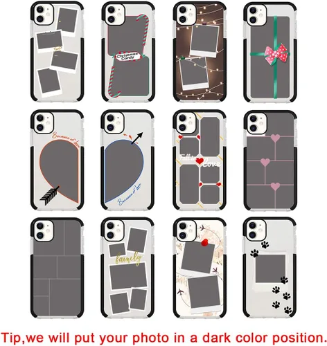 Miniatura 5 de Styletify Funda de teléfono con foto personalizada para iPhone 11, collages de múltiples imágenes, funda de impacto personalizada a prueba
