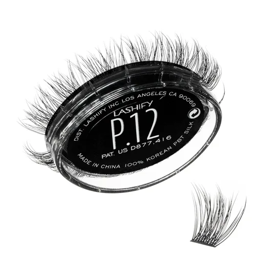 Miniatura 12 de Lashify Plushy - Pestañas postizas de 10 mm de gasa en negro, pestañas falsas fáciles de hacer DIY para un aspecto voluminoso pero aún natural