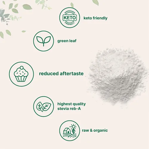 Miniatura 5 de Micro Ingredients Polvo con 90 % de extracto de stevia orgánica, endulzante natural sin calorías, 1