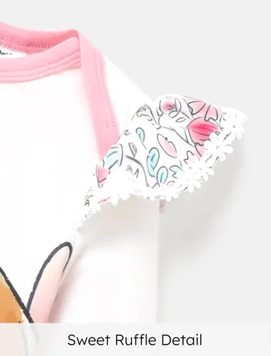 Miniatura 17 de Disney Stitch Princess Cenicienta Ariel Minnie Winnie Baby Girls - Mameluco de manga larga con volantes para recién nacidos y niños pequeños
