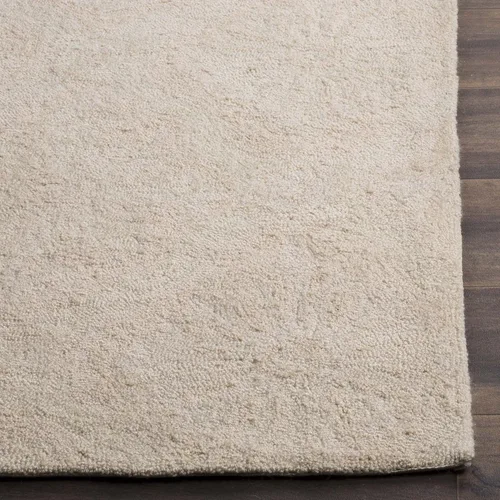 Miniatura 2 de SAFAVIEH Easy Care Collection EZC122B - Alfombra decorativa de enrejado con gancho a mano, 2 x 3 pies, color crema