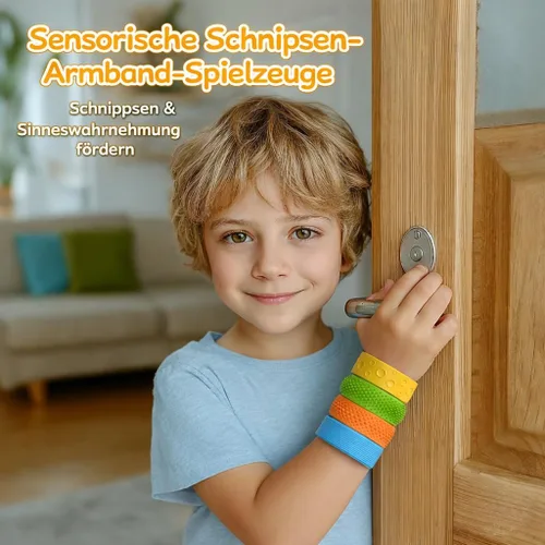 Miniatura 6 de Pulseras sensoriales para niños y adultos, 6 pulseras texturizadas para aliviar el estrés para niños con autismo, TDAH, ansiedad, recompensas