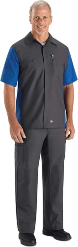 Miniatura 3 de Red Kap - Pantalones para hombre reforzados por las rodillas, no se arrugan
