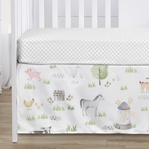 Miniatura 4 de Sweet Jojo Designs Juego de ropa de cama para cuna de bebé para niño o niña, color gris, rojo, negro y blanco, género neutro, acuarela, celosía