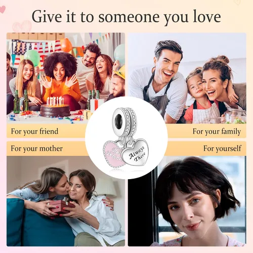 Miniatura 6 de Annmors Family Charm Love your Dad Mon Sister Infinity Charm fits Bracelets 925 Sterling Silver-Lucky Charm for Woman Pendant Bead Jewelry Beads