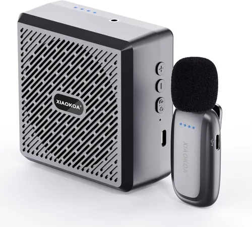 Miniatura 11 de Auriculares con micrófono inalámbricos, micrófono de cabeza inalámbrico de 2.4GHz, micrófonos con carga USB-C, rango de 165 pies, para amplificador